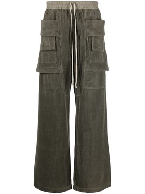 Rick Owens DRKSHDW Creatch cargo corduroy wide trousers - Grey