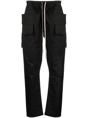Rick Owens DRKSHDW Creatch cotton cargo trousers - Black