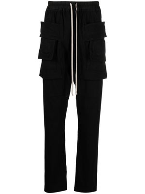 Rick Owens DRKSHDW Creatch drawstring cargo trousers - Black