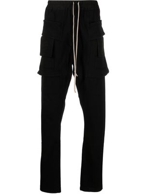 Rick Owens DRKSHDW Creatch organic-cotton cargo pants - Black
