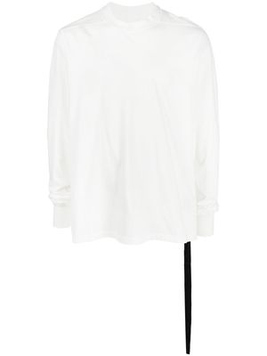 Rick Owens DRKSHDW crew neck long-sleeved t-shirt - White