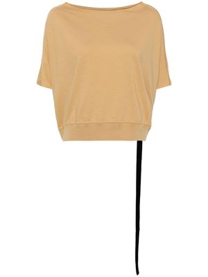 Rick Owens DRKSHDW cropped cotton T-shirt - Neutrals