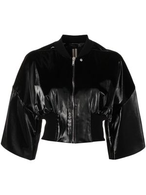 Rick Owens DRKSHDW cropped faux-leather jacket - Black