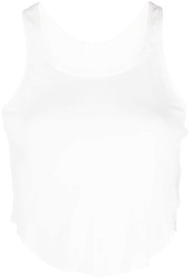 Rick Owens DRKSHDW cropped jersey tank top - White