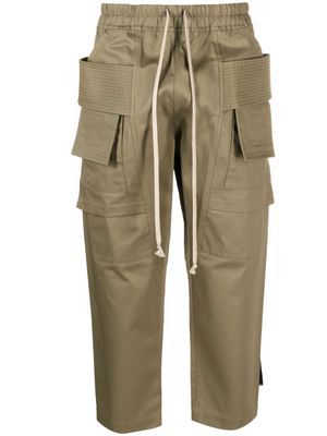 Rick Owens DRKSHDW cropped-leg cargo trousers - Green