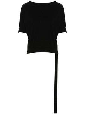 Rick Owens DRKSHDW cropped organic cotton T-shirt - Black