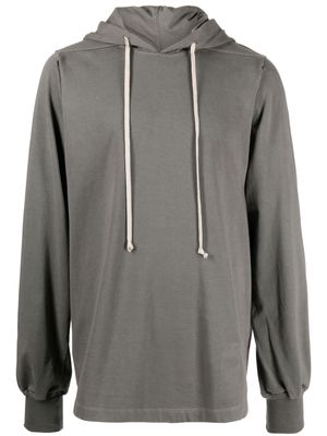 Rick Owens DRKSHDW cut-out detailing cotton hoodie - Grey