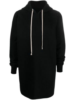 Rick Owens DRKSHDW cut-out drawstring hoodie - Black