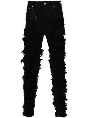 Rick Owens DRKSHDW Detroit distressed skinny jeans - Black