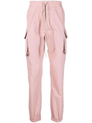 Rick Owens DRKSHDW drawstring cotton cargo trousers - Pink