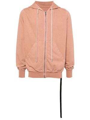 Rick Owens DRKSHDW drawstring cotton hoodie - Pink