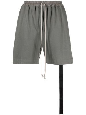 Rick Owens DRKSHDW drawstring cotton track shorts - Grey
