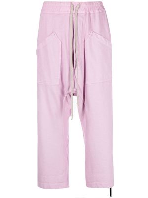 Rick Owens DRKSHDW drawstring cropped trousers - Pink