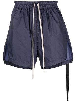 Rick Owens DRKSHDW drawstring-fastening waist swim shorts - Blue