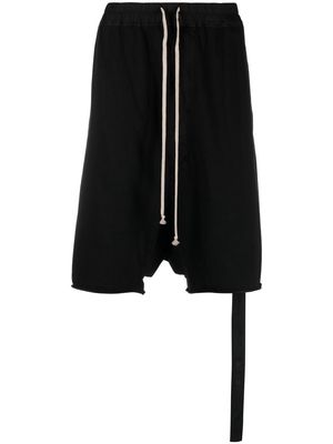Rick Owens DRKSHDW drawstring-fastening waistband shorts - Black