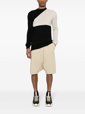 Rick Owens DRKSHDW Drawstring Pods cotton shorts - Neutrals