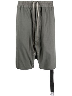 Rick Owens DRKSHDW Drawstring Pods drop-crotch shorts - Grey