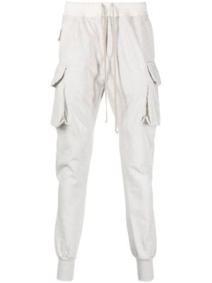 Rick Owens DRKSHDW drawstring-waist cotton cargo trousers - 51 MILK MELANGE