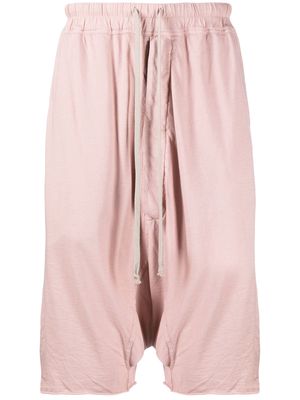 Rick Owens DRKSHDW drawstring-waist cotton shorts - Pink