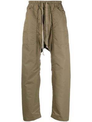 Rick Owens DRKSHDW drawstring-waist drop-crotch trousers - Green