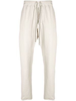 Rick Owens DRKSHDW drawstring-waist track pants - White