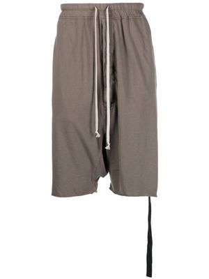 Rick Owens DRKSHDW drop-crotch cotton shorts - Brown