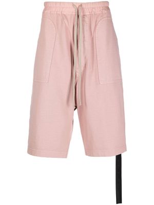 Rick Owens DRKSHDW drop-crotch cotton shorts - Pink