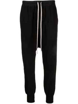 Rick Owens DRKSHDW drop-crotch cotton track pants - Black