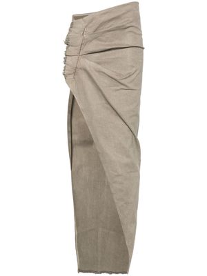 Rick Owens DRKSHDW Edfu denim skirt - Grey