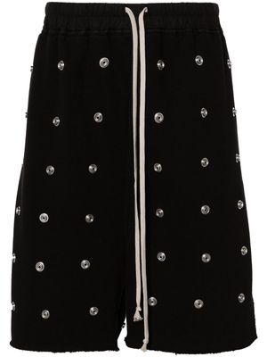 Rick Owens DRKSHDW embellished cotton shorts - Black