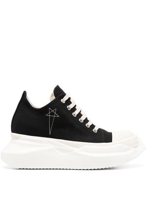Rick Owens DRKSHDW embroidered-star platform sneakers - Black