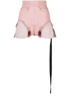 Rick Owens DRKSHDW exposed-pockets mini shorts - Pink