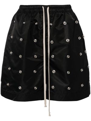 Rick Owens DRKSHDW eyelet-detail wide-leg shorts - Black