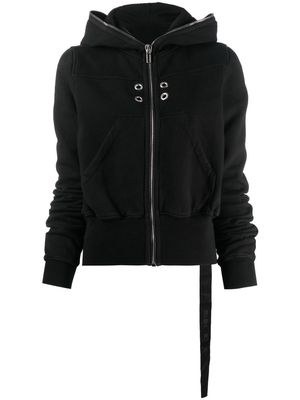 Rick Owens DRKSHDW eyelet-detail zip-up hoodie - Black