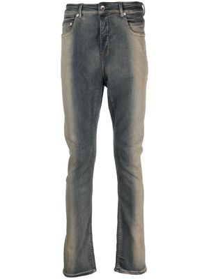 Rick Owens DRKSHDW faded-effect skinny jeans - Blue