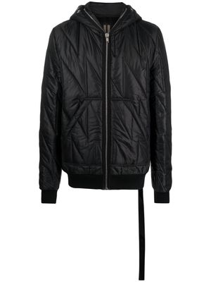 Rick Owens DRKSHDW Gimp quilted hooded jacket - Black