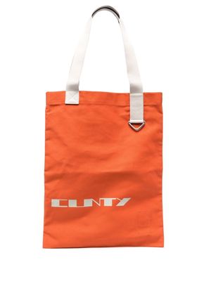 Rick Owens DRKSHDW graphic-print tote bag - Orange