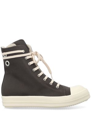 Rick Owens DRKSHDW high-top canvas sneakers - Green