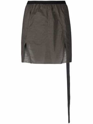 Rick Owens DRKSHDW high-waist organic cotton skirt - Grey
