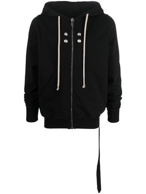 Rick Owens DRKSHDW Jason eyelet-detail zip hoodie - Black