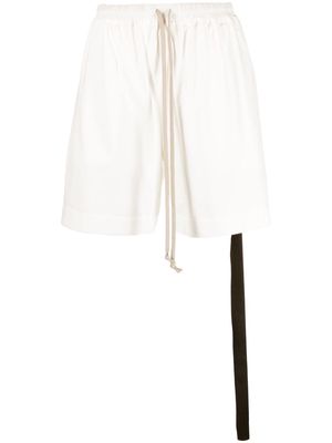 Rick Owens DRKSHDW knee-length drawstring shorts - White