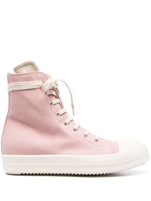 Rick Owens DRKSHDW lace-up high-top sneakers - Pink