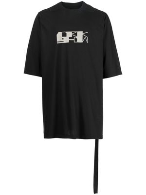 Rick Owens DRKSHDW logo-print detail T-shirt - Black