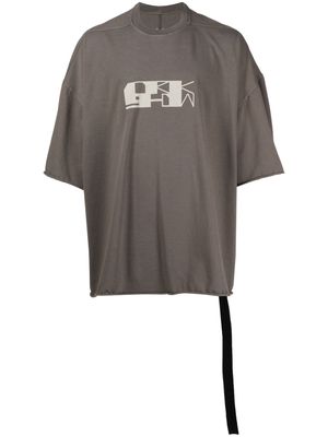 Rick Owens DRKSHDW logo-print detail T-shirt - Brown