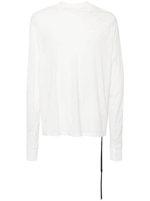 Rick Owens DRKSHDW logo-strap longsleeved T-shirt - White