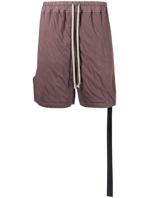 Rick Owens DRKSHDW Long Boxers cotton shorts - Red