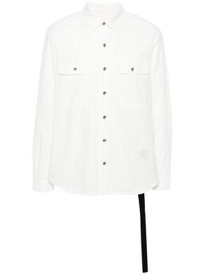 Rick Owens DRKSHDW long-sleeve cotton shirt - White