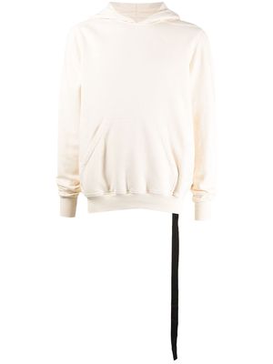 Rick Owens DRKSHDW long-sleeved cotton hoodie - White