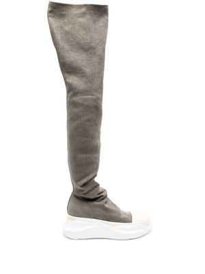 Rick Owens DRKSHDW Luxor leather sock boots - Grey