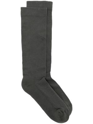 Rick Owens DRKSHDW Luxor logo-intarsia socks - Grey